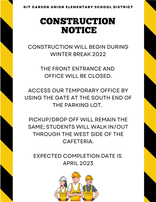 Construction begins over Winter Break.
