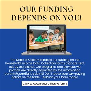 Our funding depends on you. Fill out the data form today!